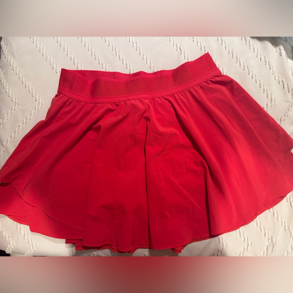 Vibrant Red Skater Skort